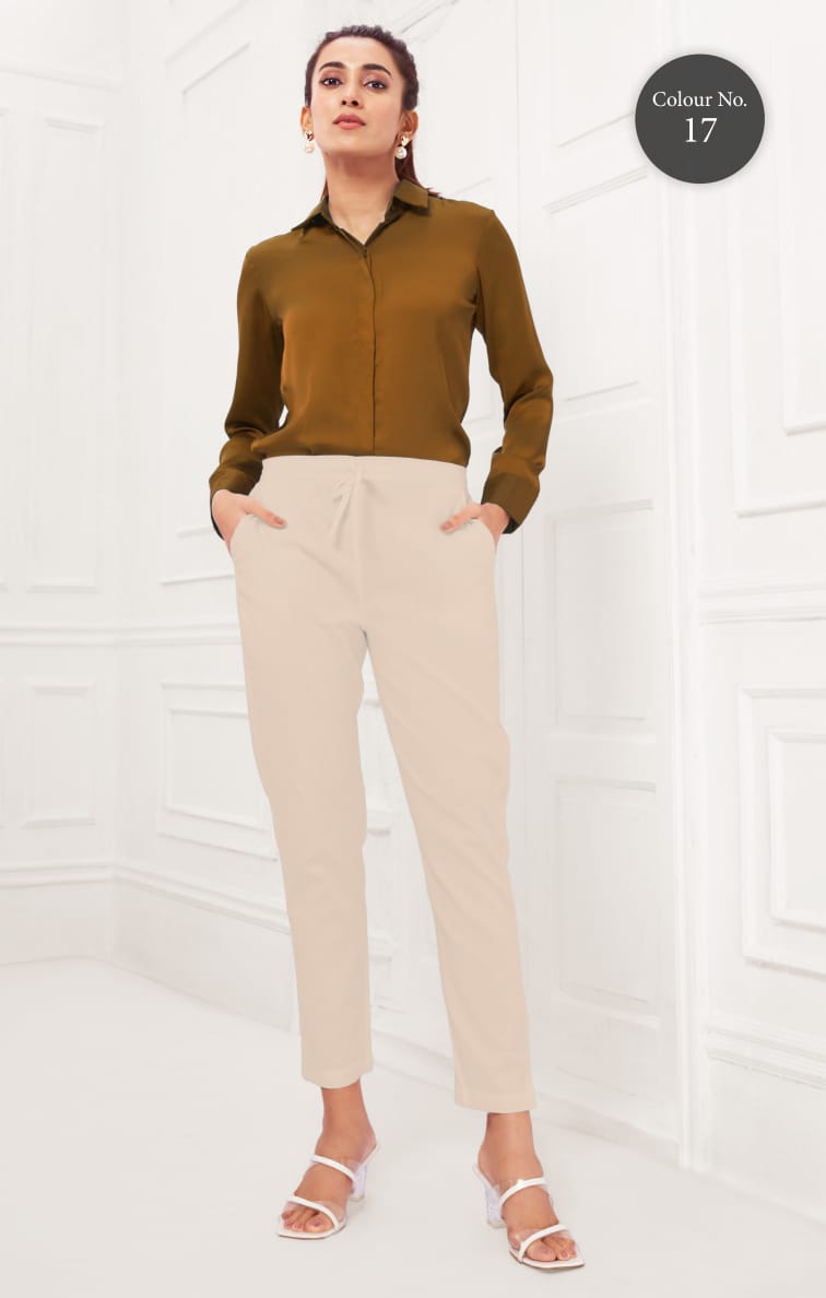 Larqi Polo Pant Khadi Cotton Comfort Bottom Wear Collection