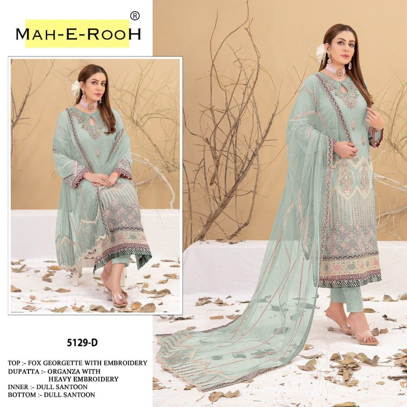 Mah E Rooh 5129 Georgette Salwar Kameez Collection
