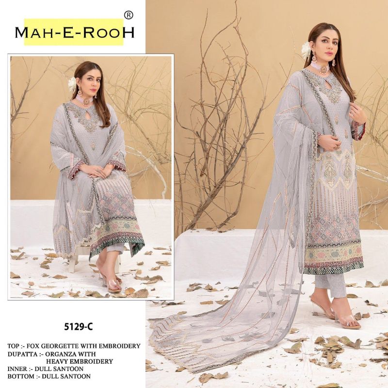 Mah E Rooh 5129 Georgette Salwar Kameez Collection