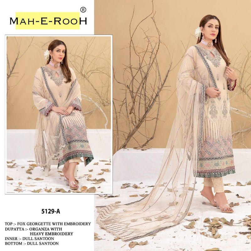 Mah E Rooh 5129 Georgette Salwar Kameez Collection
