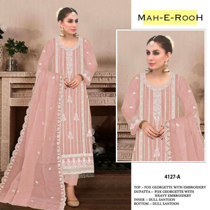 Mah E Rooh 4127 Organza Salwar Kameez Collection