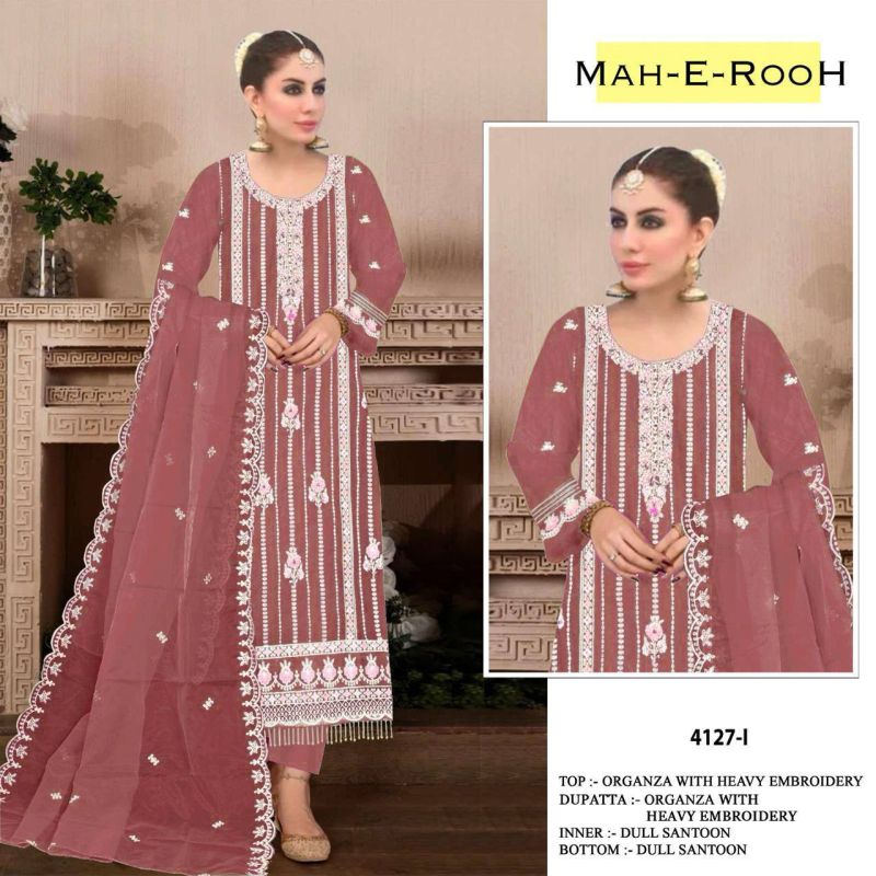 Mah E Rooh 4127 Organza Salwar Kameez Collection