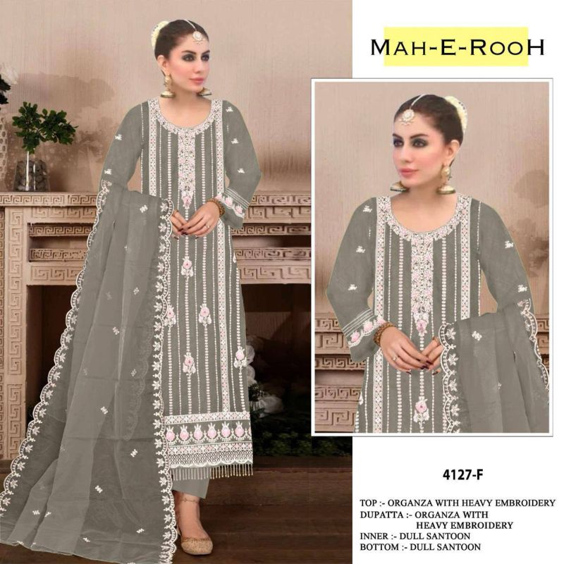 Mah E Rooh 4127 Organza Salwar Kameez Collection
