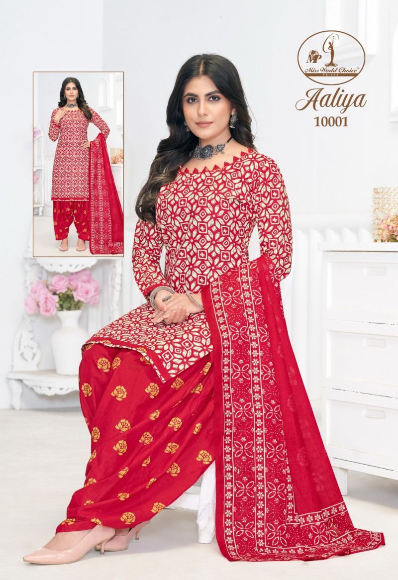 Miss World Aaliya Vol 10 Cotton Printed Dress Material Collection