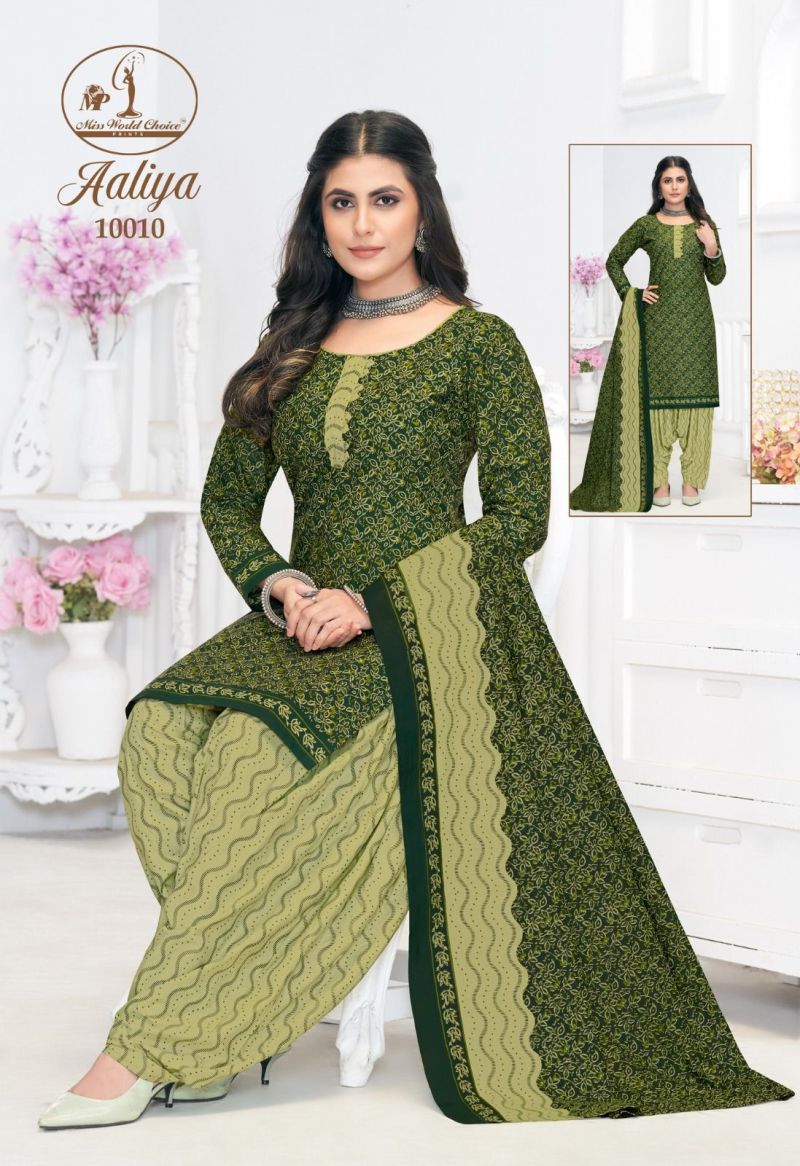 Miss World Aaliya Vol 10 Cotton Printed Dress Material Collection
