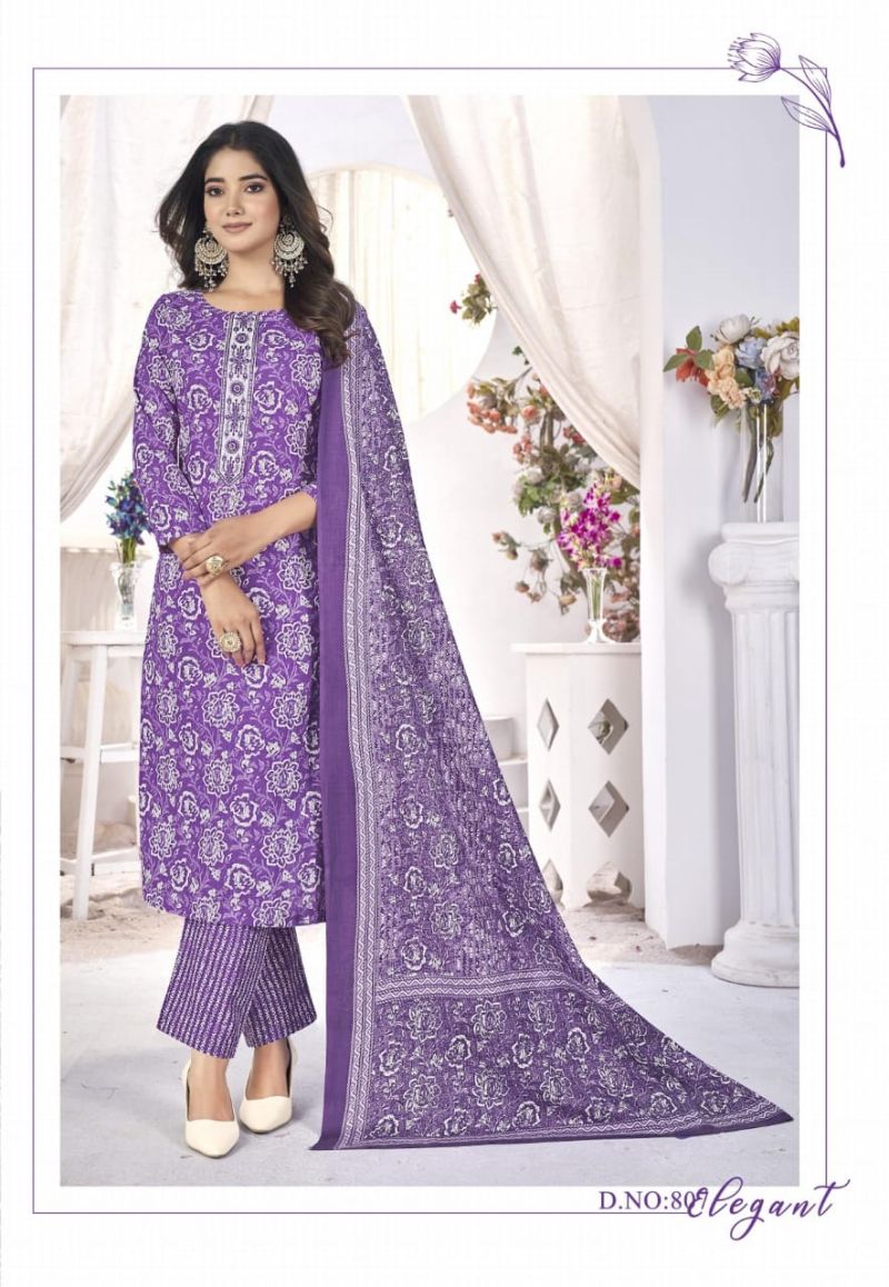 Kundan Libas Vol 1 Cotton Kurti Pant With Dupatta Collection