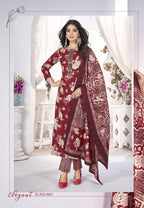 Kundan Libas Vol 1 Cotton Kurti Pant With Dupatta Collection