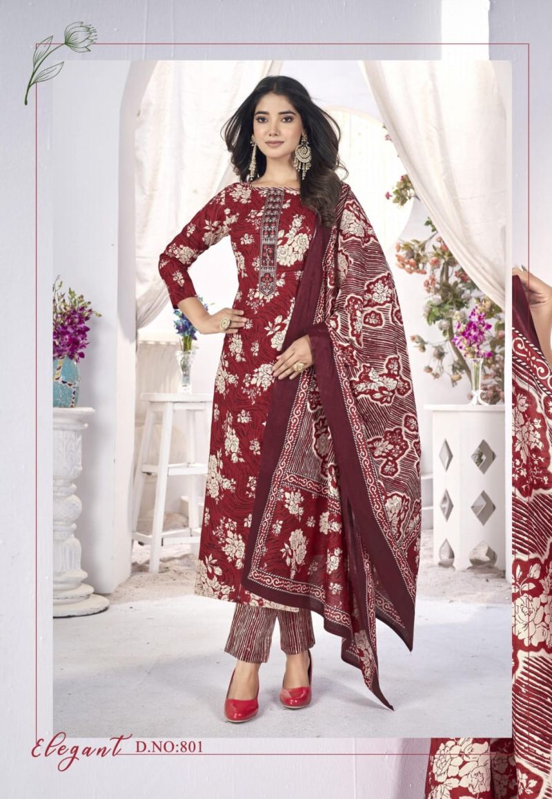 Kundan Libas Vol 1 Cotton Kurti Pant With Dupatta Collection
