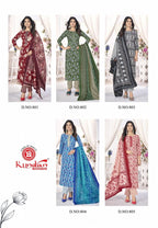 Kundan Libas Vol 1 Cotton Kurti Pant With Dupatta Collection