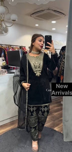 Bt 7056 Velvet Heavy Embroidery Ready Made Collection