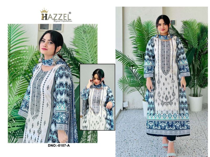 Hazzel 0107 A And B Cotton Dupatta
