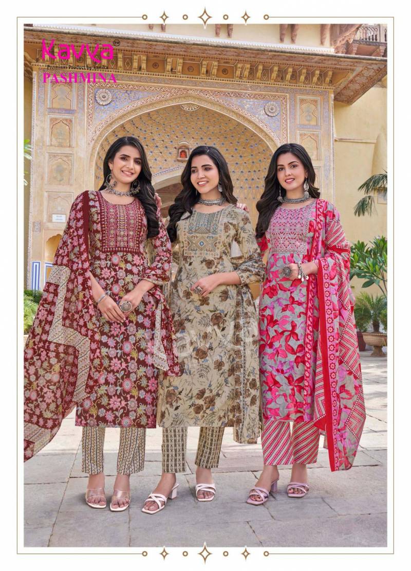 Kavya Pashmina Vol 13 Kurti Pant With Dupatta Collection