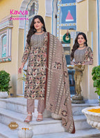 Kavya Pashmina Vol 13 Kurti Pant With Dupatta Collection