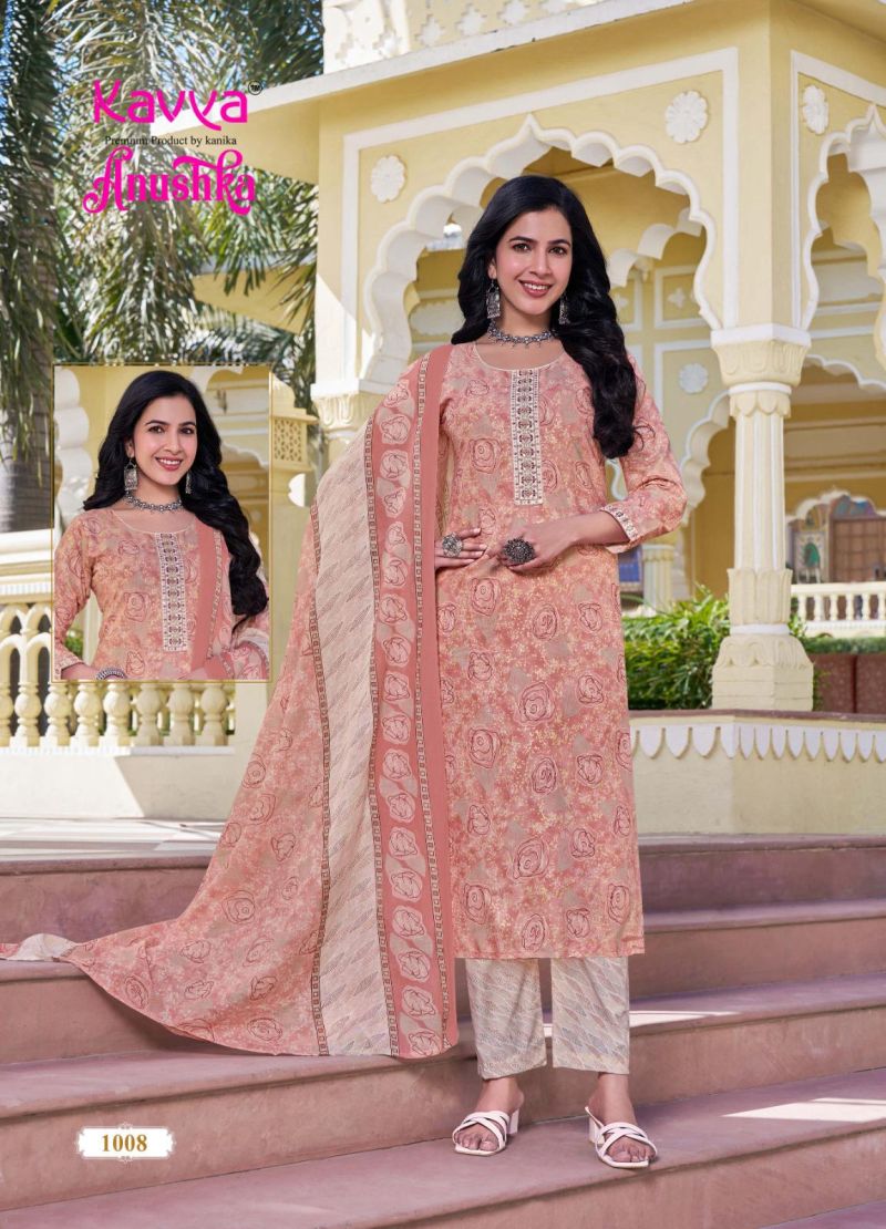 Kavya Anushka Vol 1 German Cotton Kurti Bottom With Dupatta