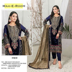 Mah E Rooh 5163 Velvet Embroidered Salwar Kameez Collection