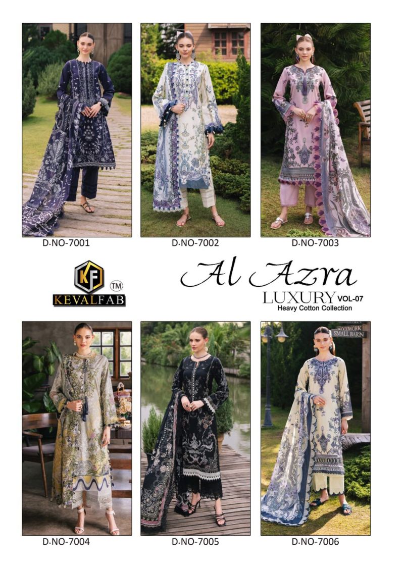 Keval Al Azra Vol 7 Cotton Printed Dress Material Collection