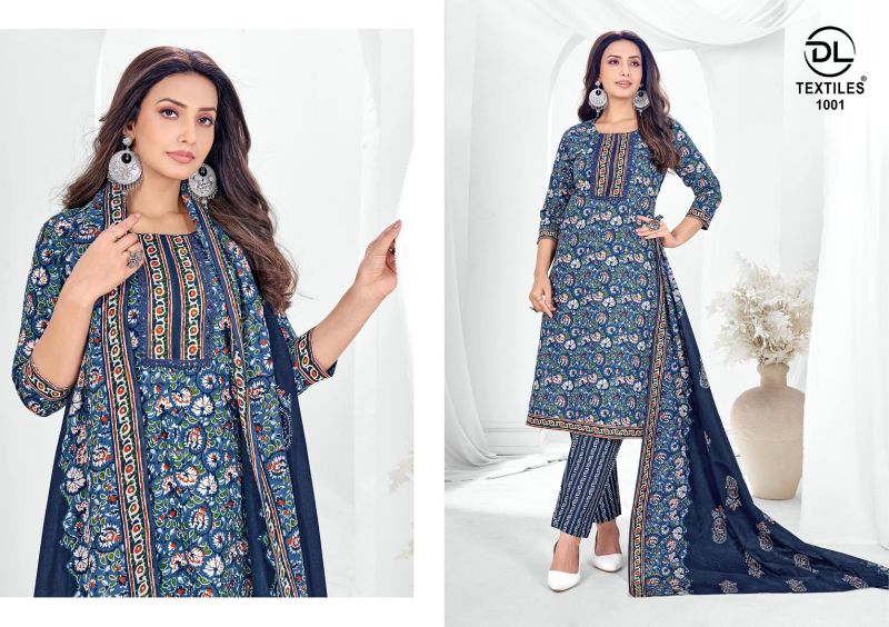 Dl Silver Coin Vol 1 Cotton Printed Kurti Bottom With Dupatta