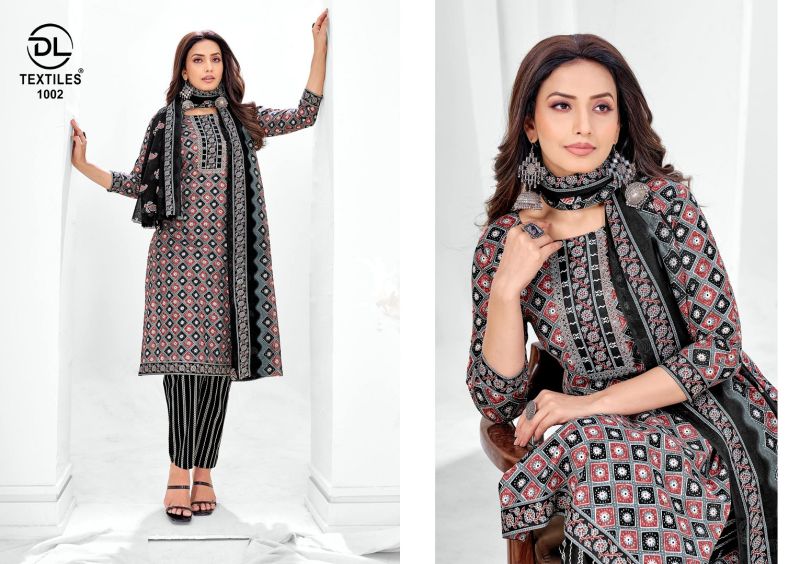 Dl Silver Coin Vol 1 Cotton Printed Kurti Bottom With Dupatta