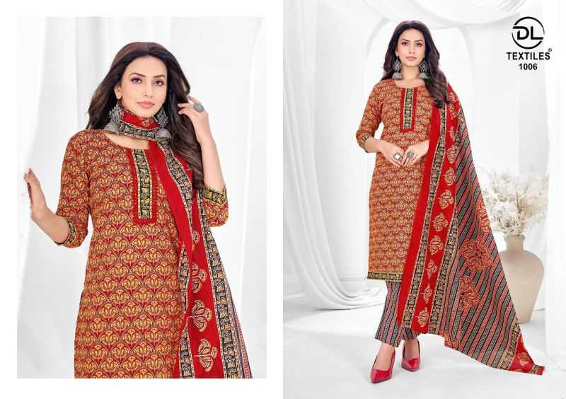 Dl Silver Coin Vol 1 Cotton Printed Kurti Bottom With Dupatta