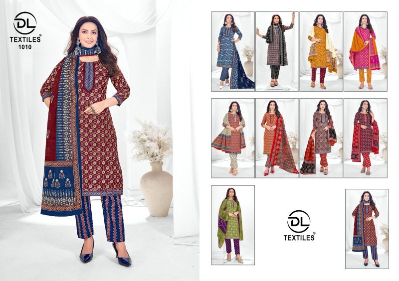 Dl Silver Coin Vol 1 Cotton Printed Kurti Bottom With Dupatta
