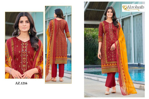 Alzohaib Sapphire Vol 1 Chiffon Dupatta Pakistani Salwar Suits Collection