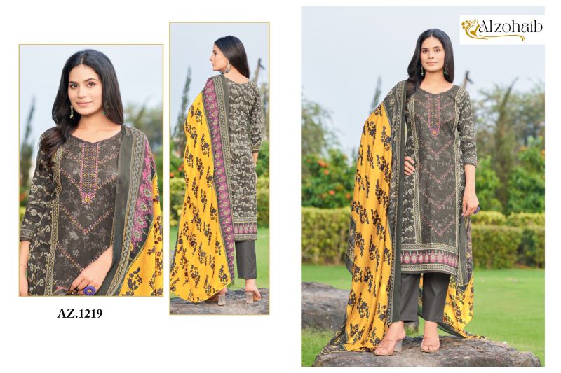 Alzohaib Sapphire Vol 1 Chiffon Dupatta Pakistani Salwar Suits Collection