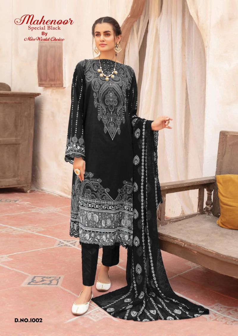 Miss World Mehnoor Vol 01 Cotton Printed Dress Material Collection