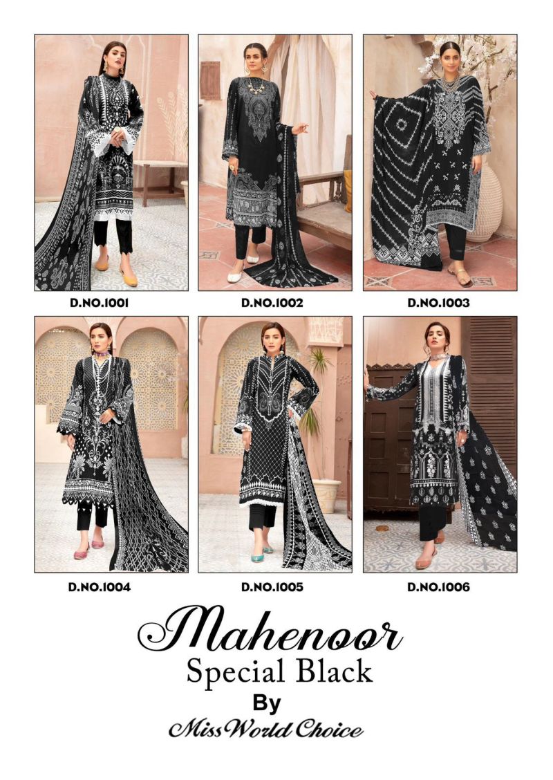 Miss World Mehnoor Vol 01 Cotton Printed Dress Material Collection
