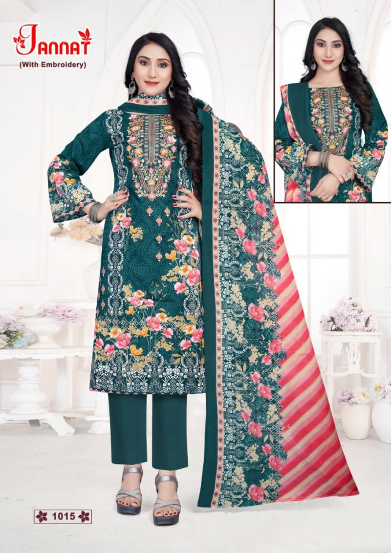 Ganesha Jannat Vol 1 Cotton Digital Printed Dress Material Collection