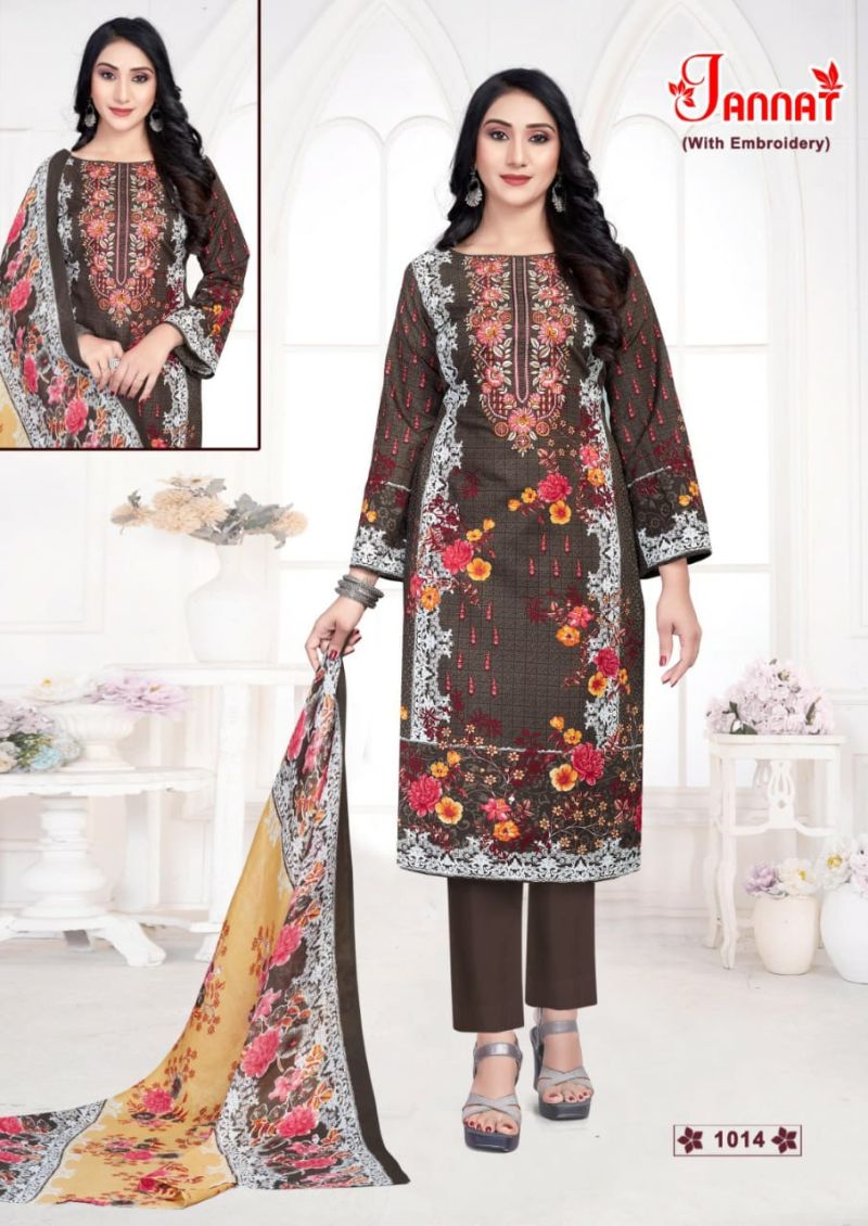 Ganesha Jannat Vol 1 Cotton Digital Printed Dress Material Collection