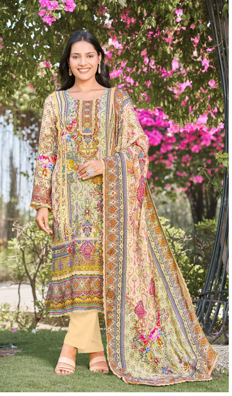 Khas 4452 Viscose Maslin Ready Made Pakistani Suits Collection
