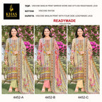 Khas 4452 Viscose Maslin Ready Made Pakistani Suits Collection