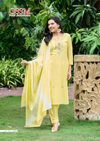 Ossm Mantra 2001 Series Cotton Kurti Bottom With Dupatta Collection