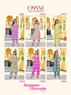Ossm Summer Threads Vol 4 Cotton Printed Co Ord Set Collection