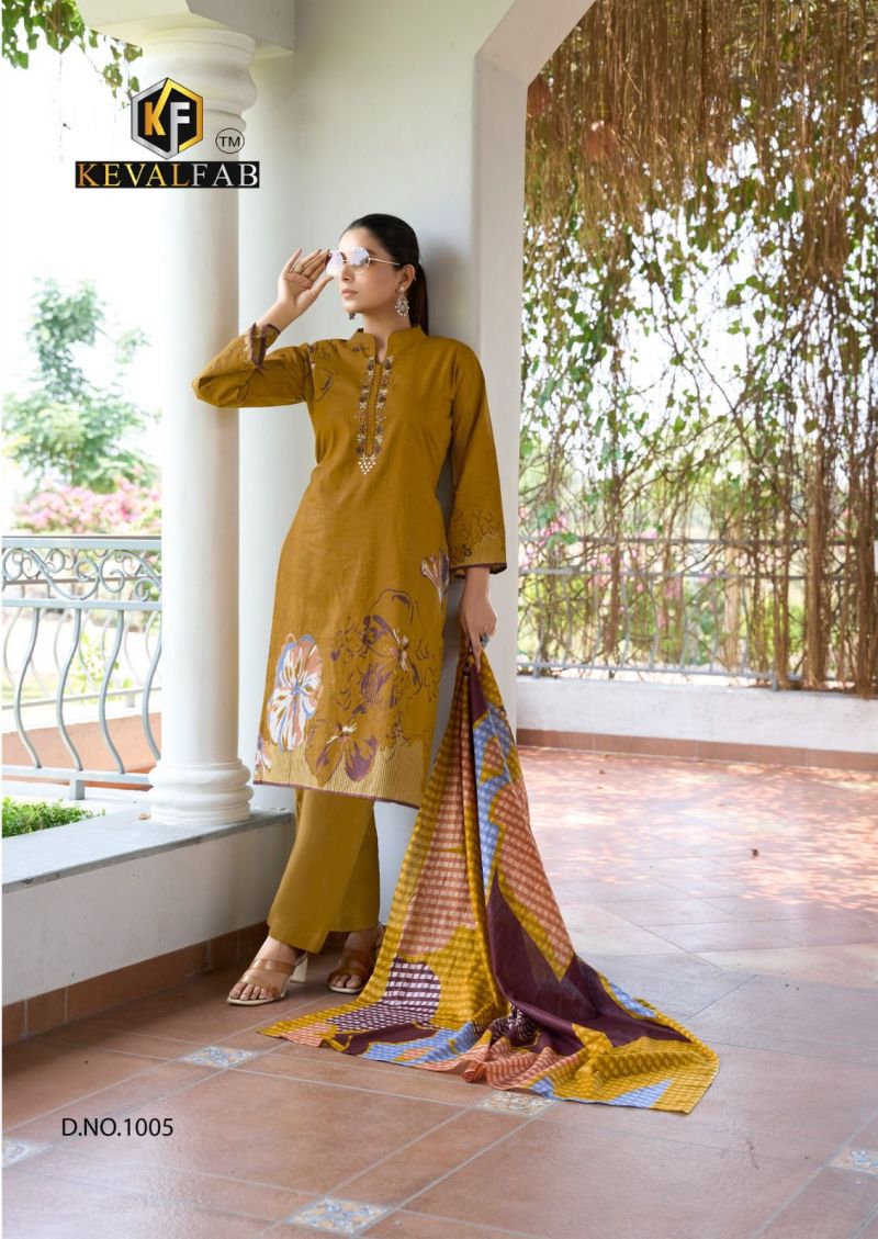 Keval Aalaya Vol 1 Cotton Printed Dress Material Collection