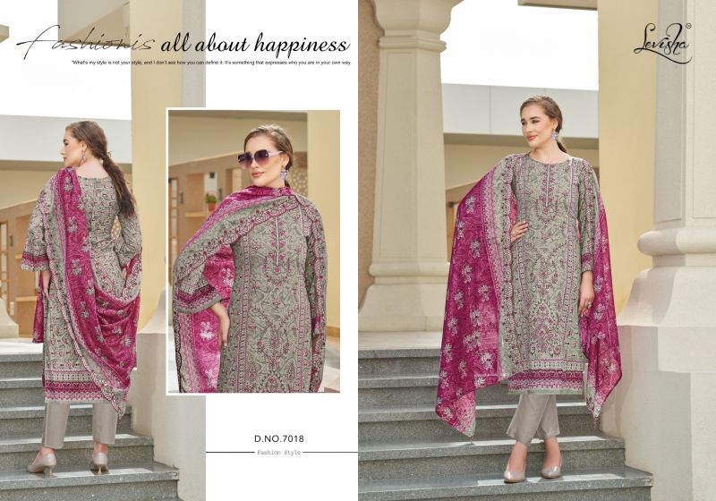 Levisha Madhubala 7 Lawn Cotton Printed Dress Material Collection