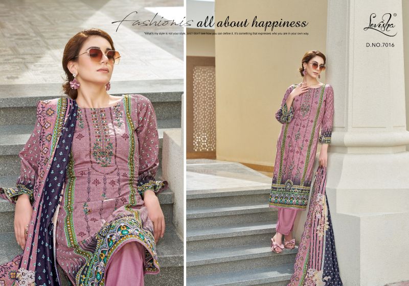 Levisha Madhubala 7 Lawn Cotton Printed Dress Material Collection