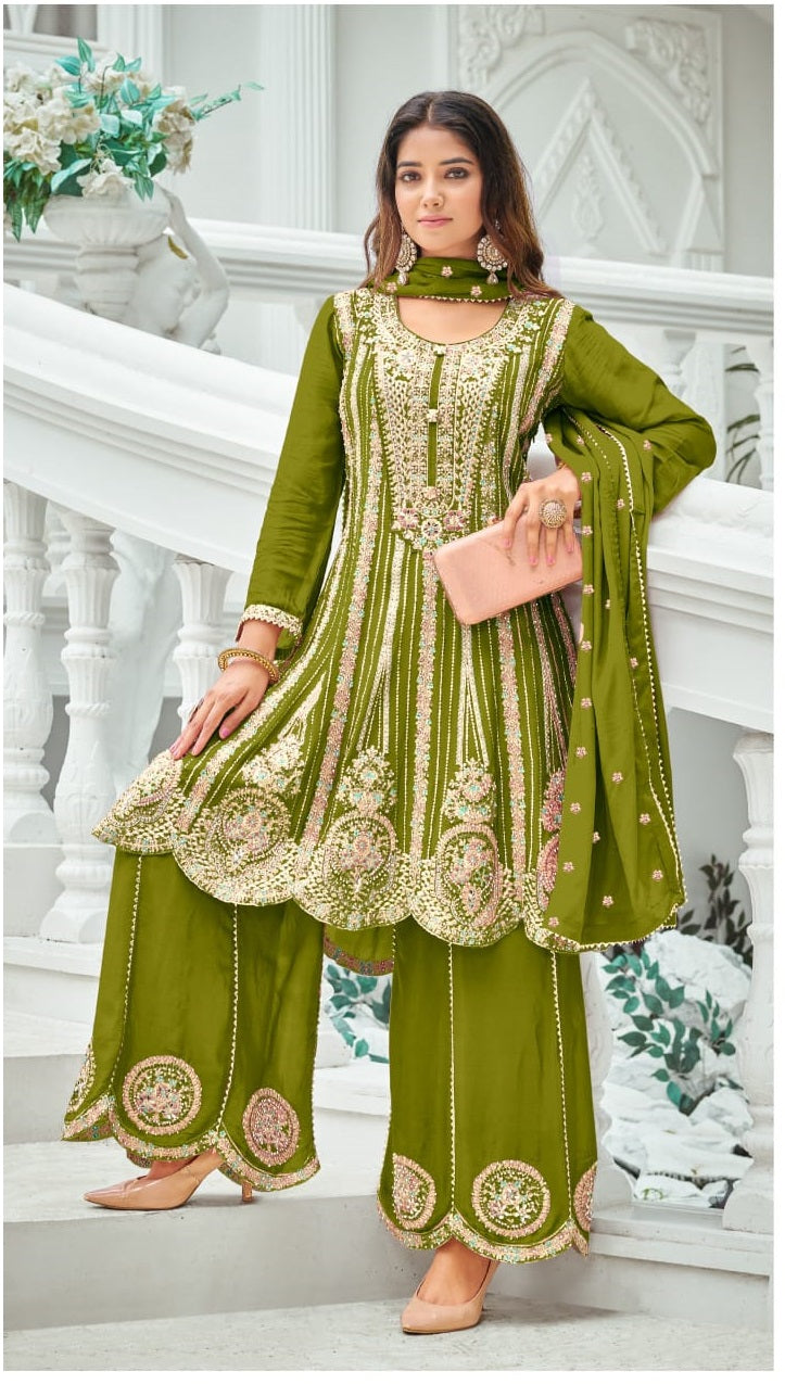 Khas 4406 D To F Chinon Ready Made Pakistani Suits Collection