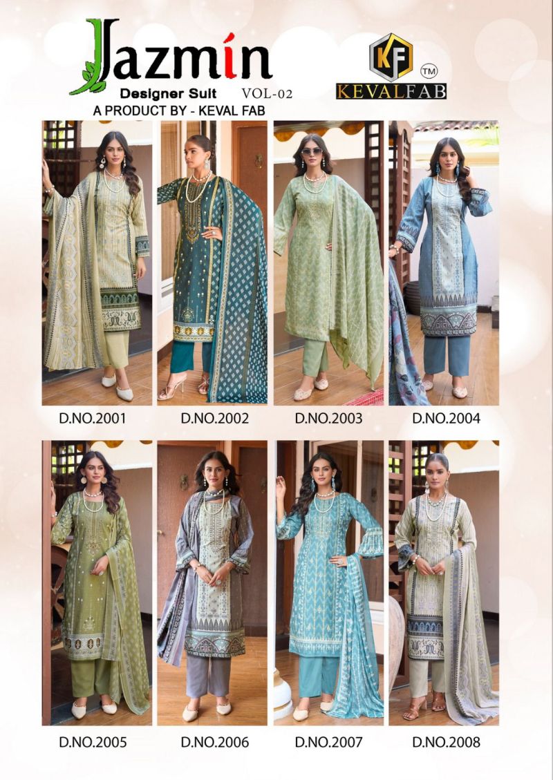 Keval Jazmin Vol 2 Soft Cotton Dress Material Collection