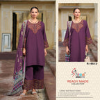 Shree R 1855 Cambric Cotton Ready Made Pakistani Salwar Suits