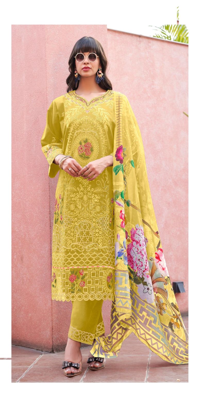 Shree R 1732 Cambric Cotton Ready Made Pakistani Salwar Suits