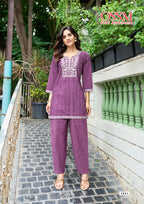 Ossm Vama Vol 3 Viscose Vatican Silk Co Ord Set Collection