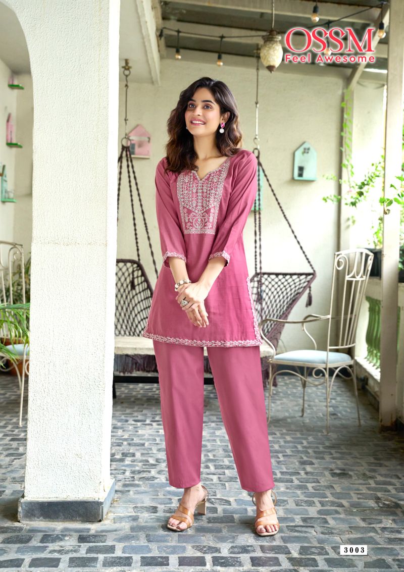 Ossm Vama Vol 3 Viscose Vatican Silk Co Ord Set Collection