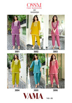 Ossm Vama Vol 3 Viscose Vatican Silk Co Ord Set Collection