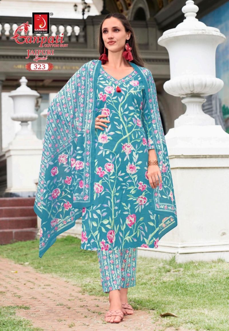 Ganpati Jaipuri Special Vol 15 Readymade Cotton Printed Collection