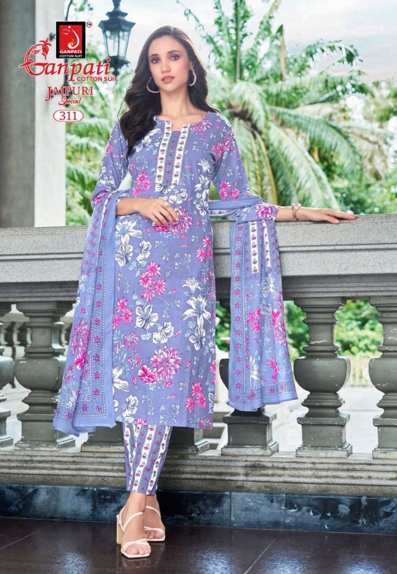 Ganpati Jaipuri Special Vol 15 Readymade Cotton Printed Collection