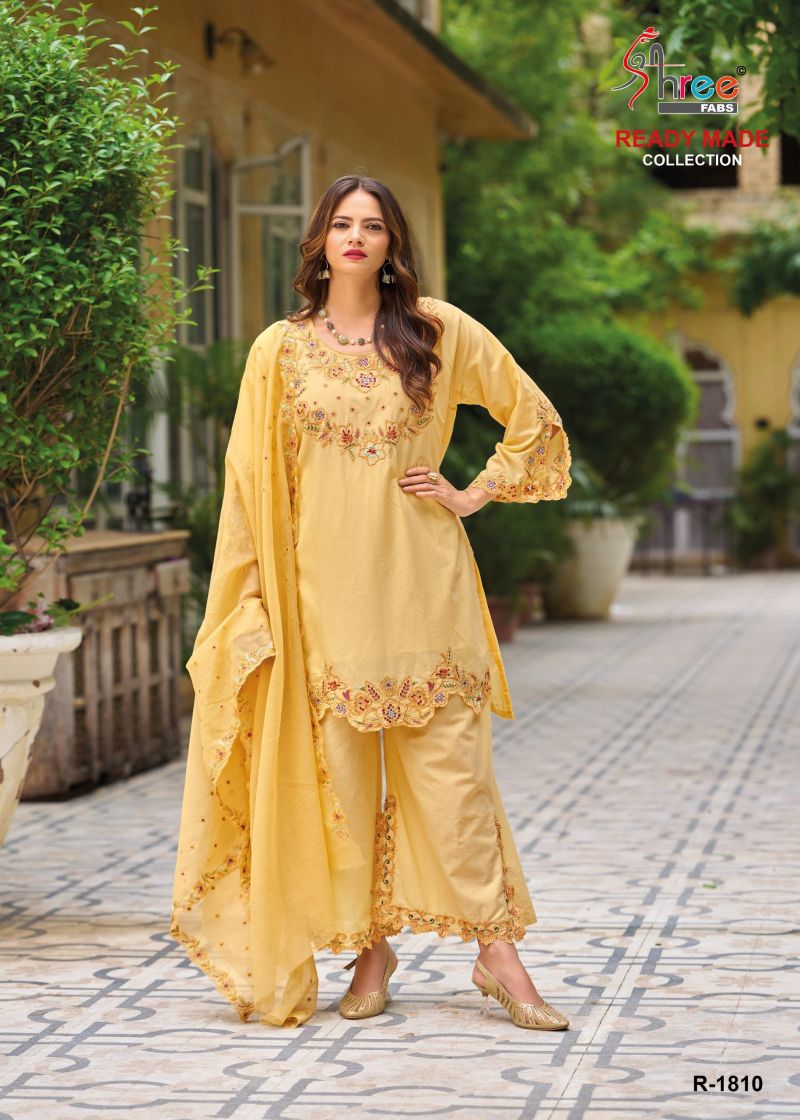 Shree R 1810 Cambric Cotton Ready Made Pakistani Salwar Suits