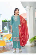 Ossm Mahek Vol 2 Roman Shimmer Kurti Bottom With Dupatta
