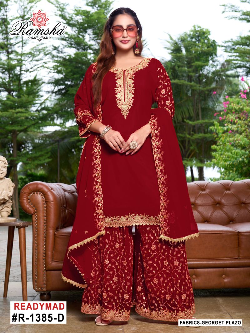 Ramsha R 1385 Nx Georgette Ready Made Salwar Suits