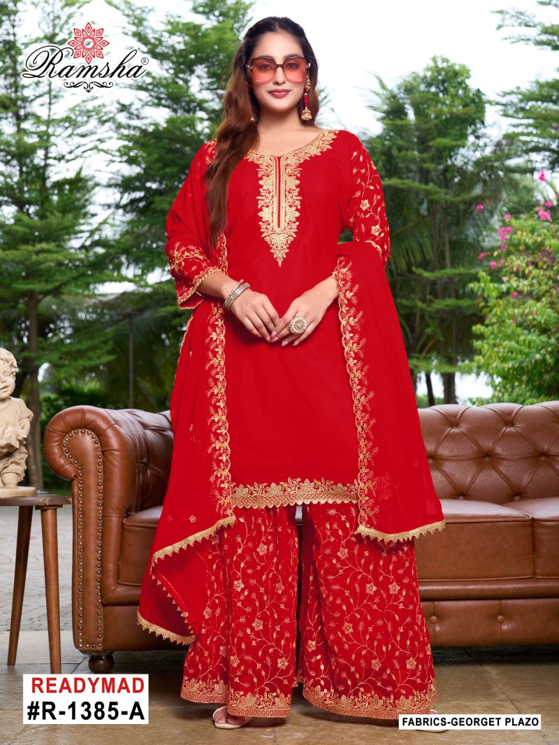 Ramsha R 1385 Nx Georgette Ready Made Salwar Suits
